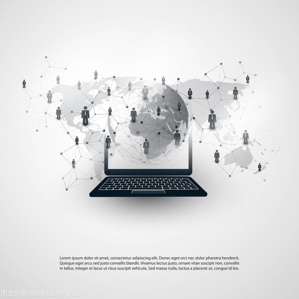 全球业务连接 网络社交媒体的概念设计与未来展望